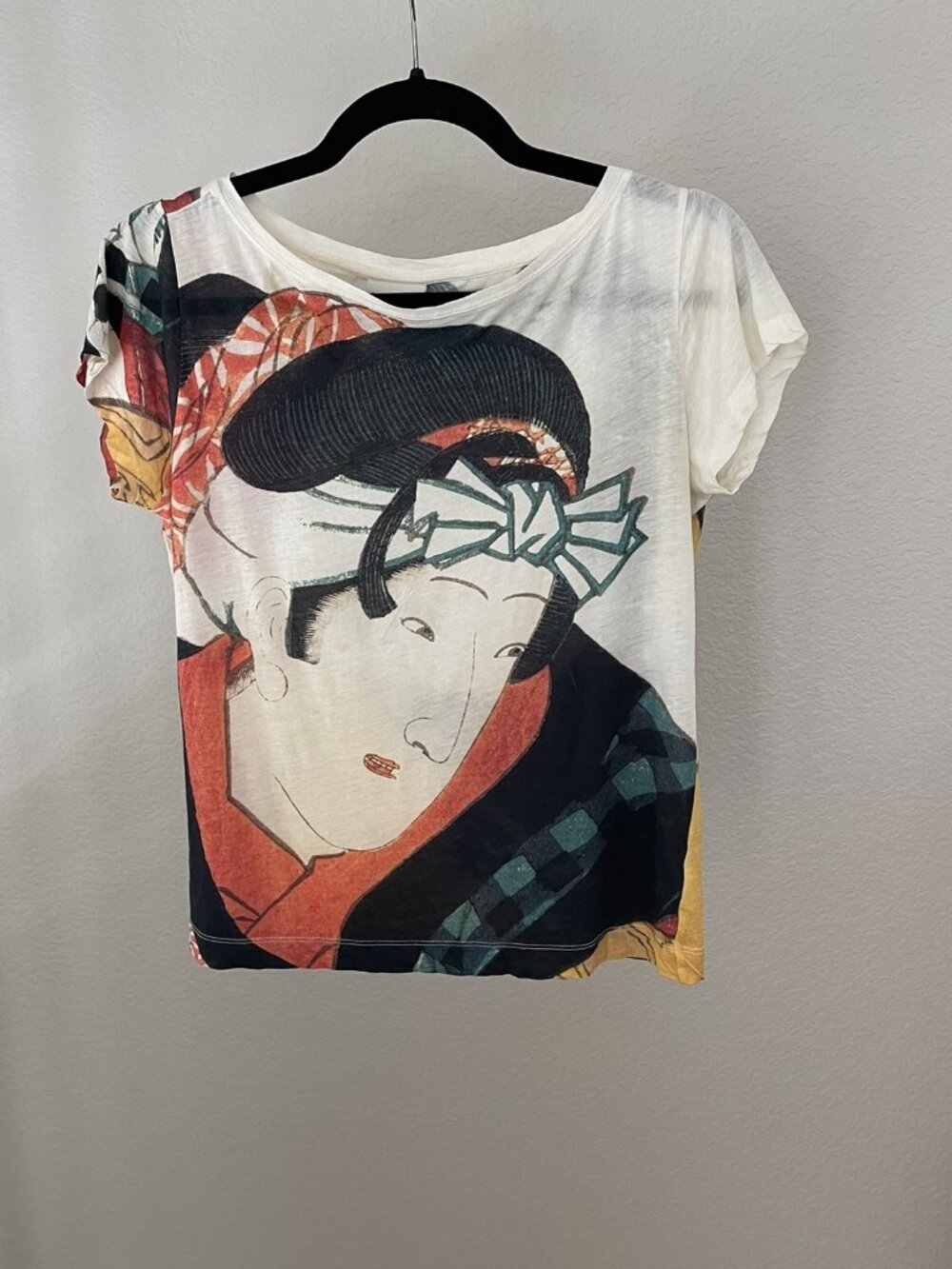 DRIES VAN NOTEN RARE JAPANESE GRAPHIC PRINT TSHIRT TEE SIZE XS
